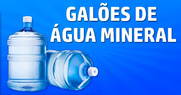 Galões de água mineral  Éden